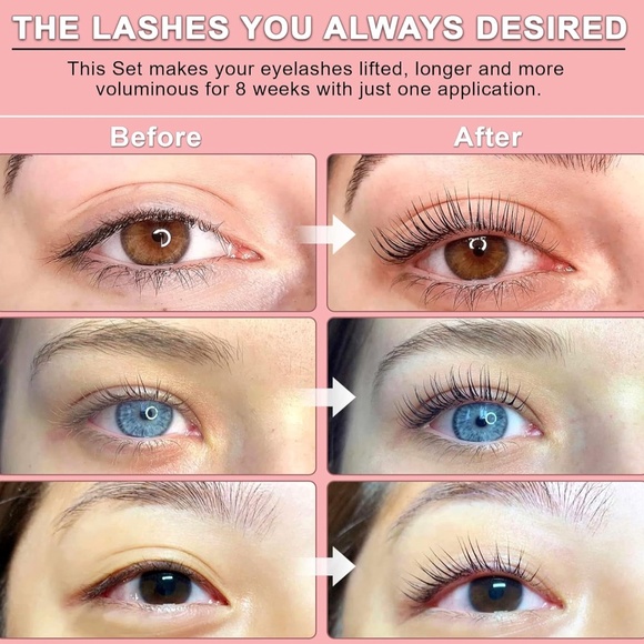 Luxe Cosmetics Lash Lift Kit Complete Set for Eyelash Lifting Long Lasting - Picture 4 of 8